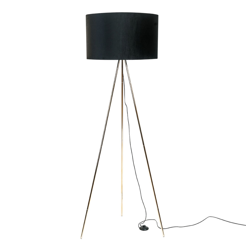 Lampa podłogowa Someo czarna - zdjęcie 1