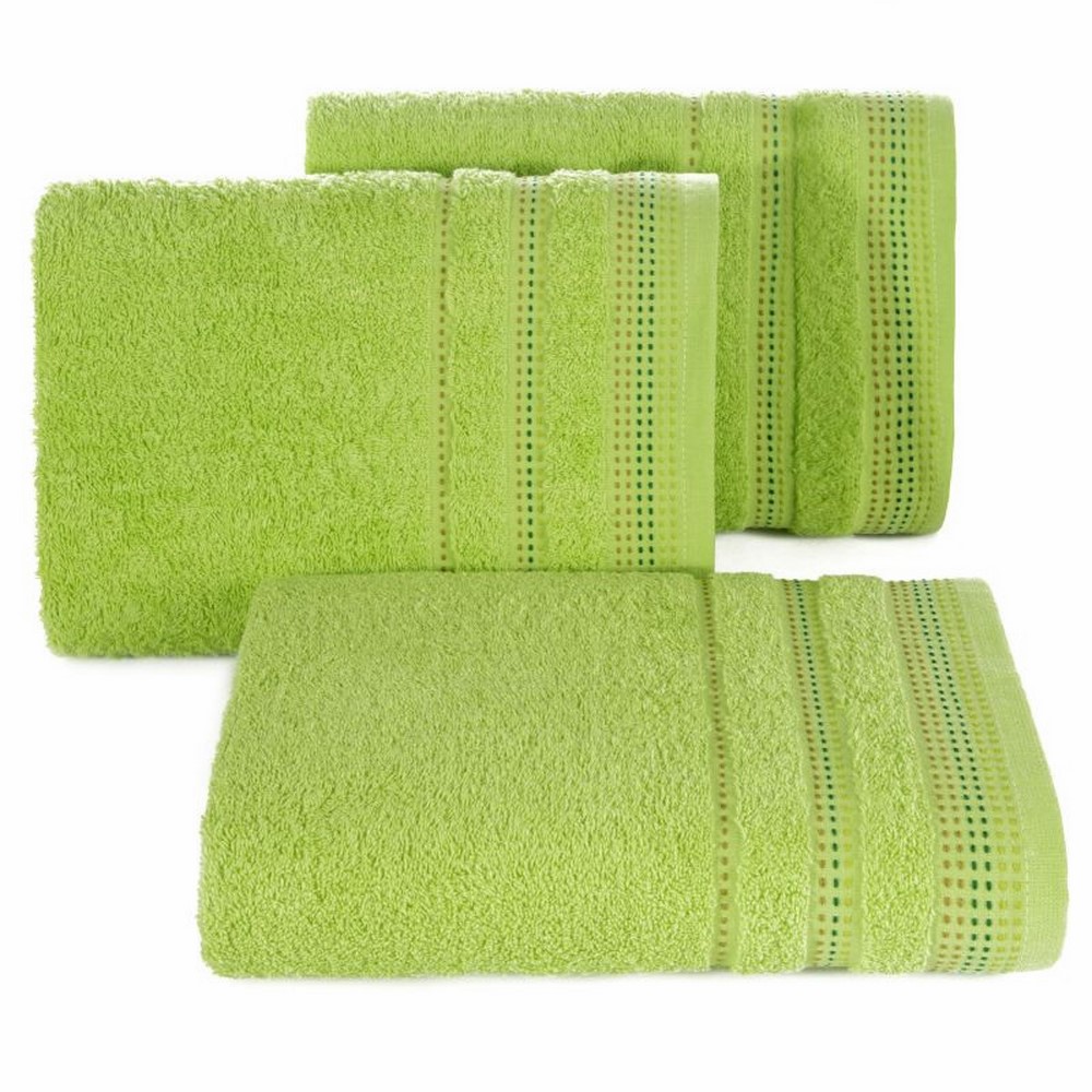 Ręcznik bawełniany Ollechio jasny zielony - zdjęcie 1