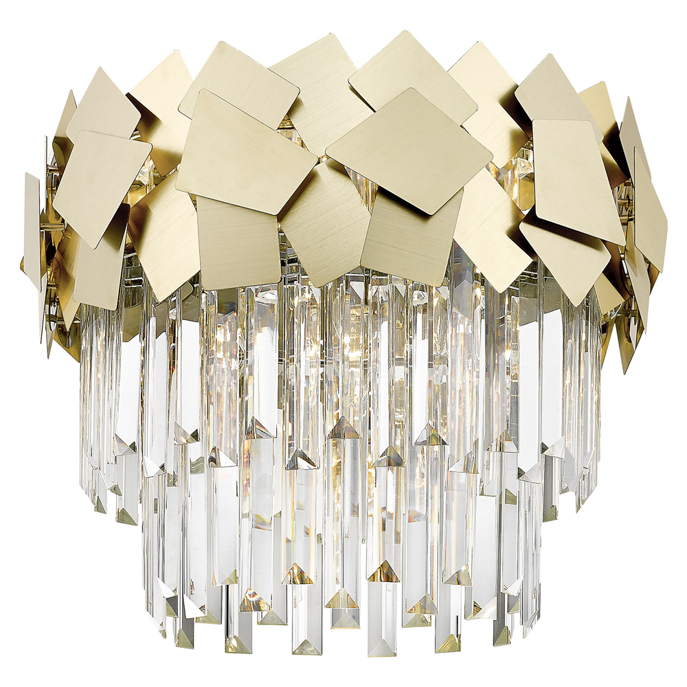 Lampa wisząca Priverno złota 34,5 cm - zdjęcie 1