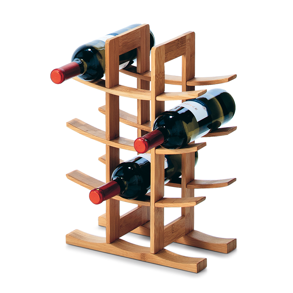 Regał na wino Battie drewniany - zdjęcie 1
