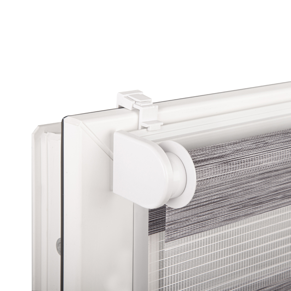 Roleta mini dzień/noc Progrance Nat Click szary - zdjęcie 1