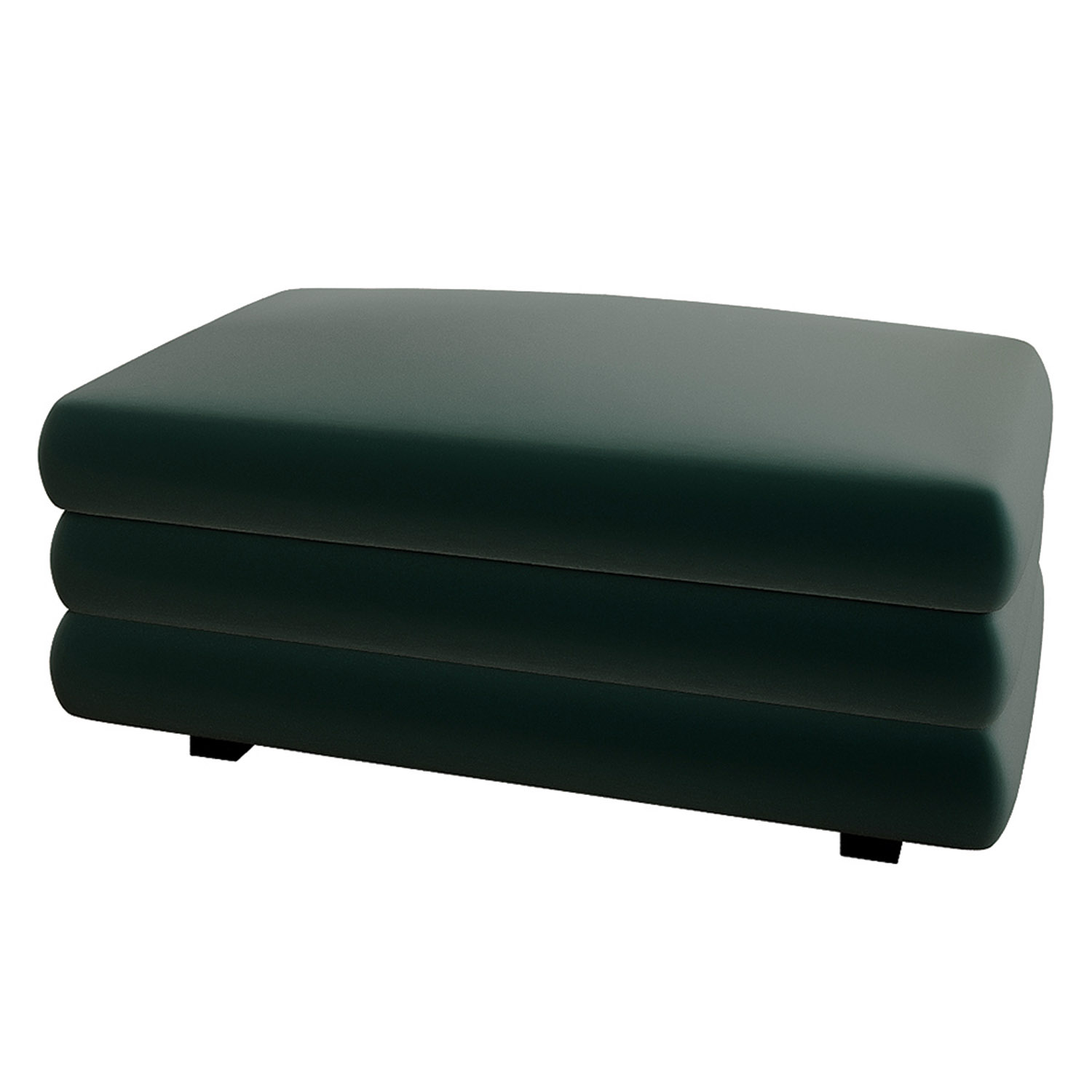 Podnóżek Lincino zielony welur - zdjęcie 1