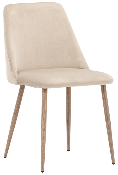 Krzesło tapicerowane Sianne brązowe - zdjęcie 1