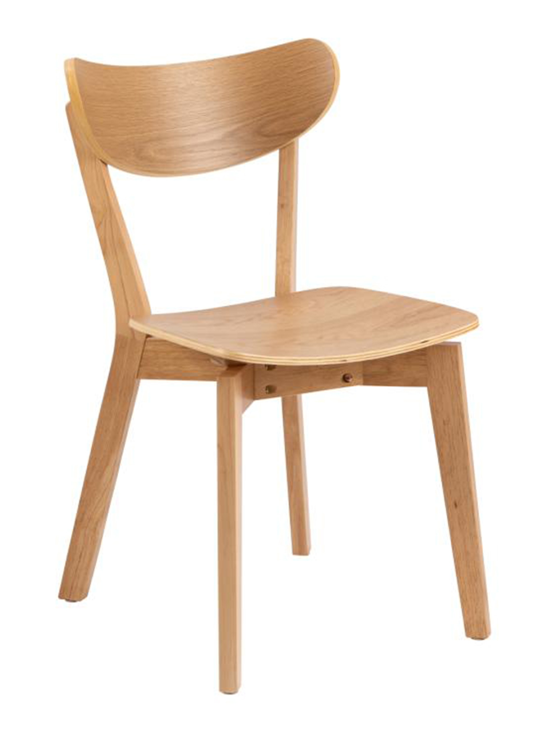 Krzesło drewniane Gemirro fornir dębowy lakierowany - zdjęcie 1