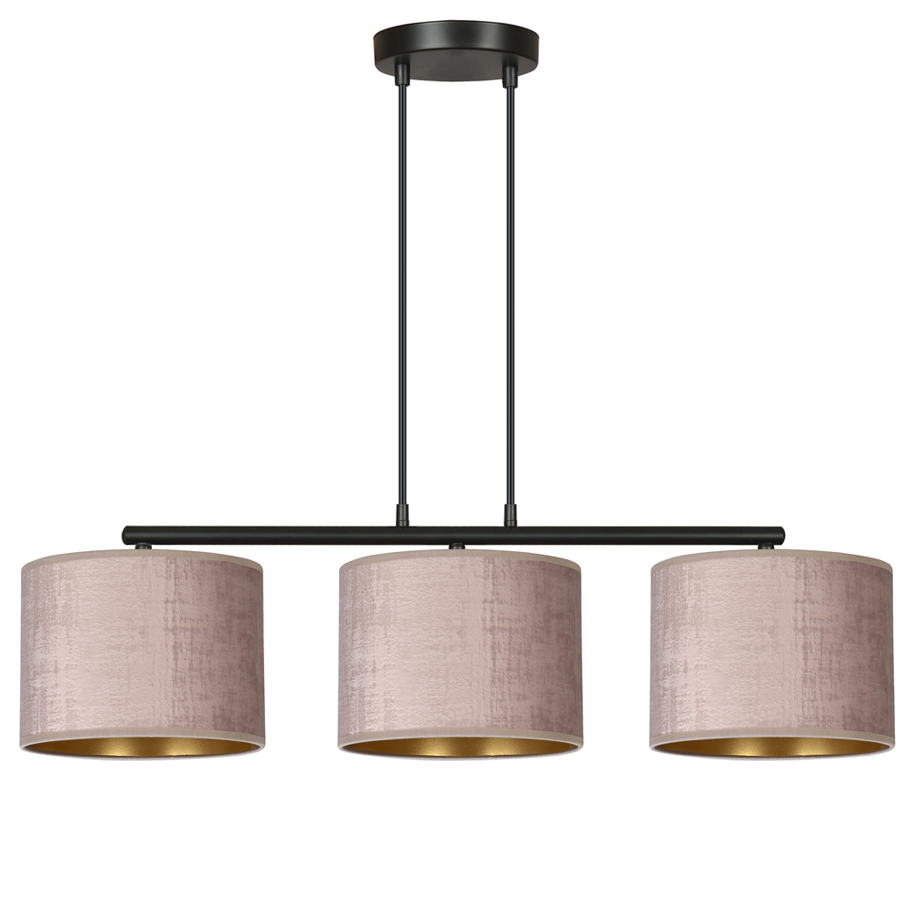 Lampa wisząca Hellid x3 72 cm różowa - zdjęcie 1