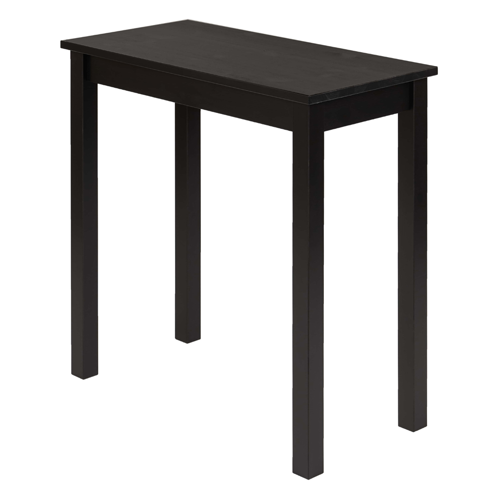 Biurko drewniane Silphium 75x38 cm czarne - zdjęcie 1