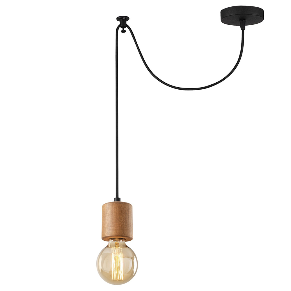 Lampa wisząca Tabit na czarnym kablu - zdjęcie 1