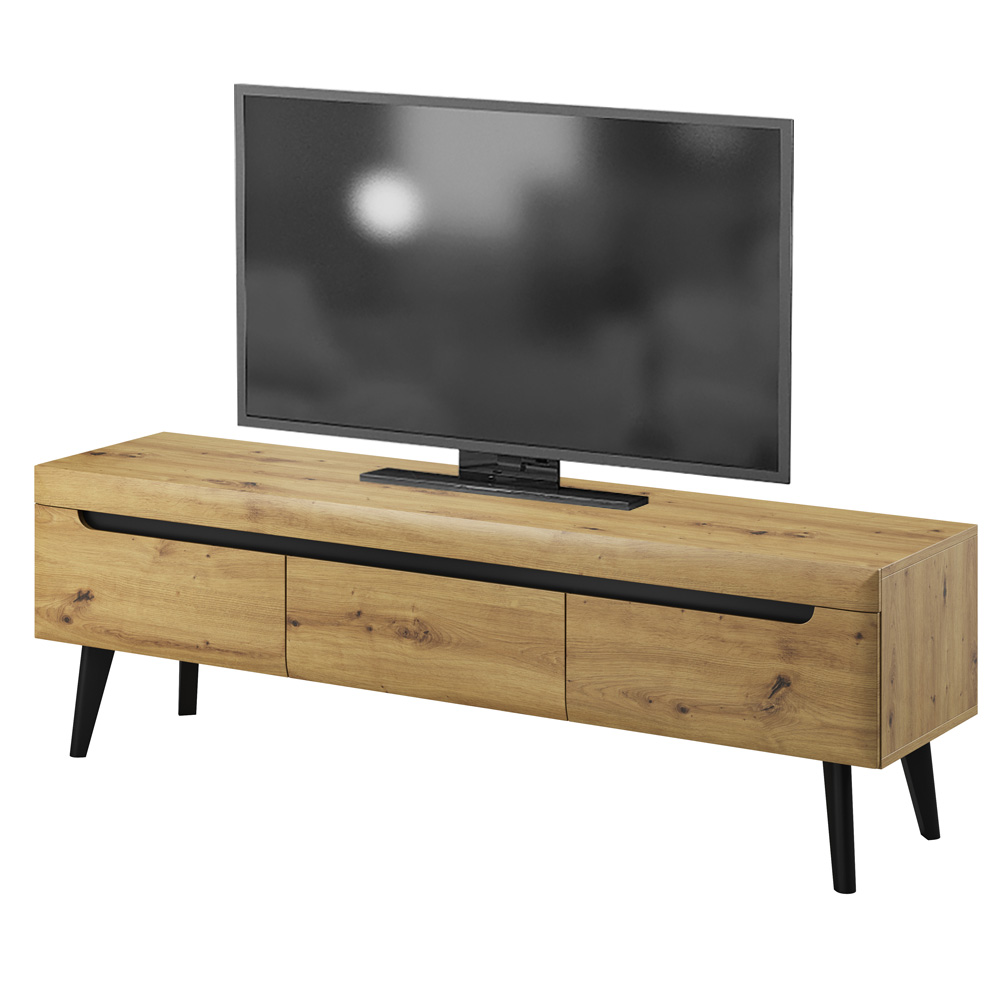 Szafka RTV Livinella 160 cm dąb Artisan - zdjęcie 2