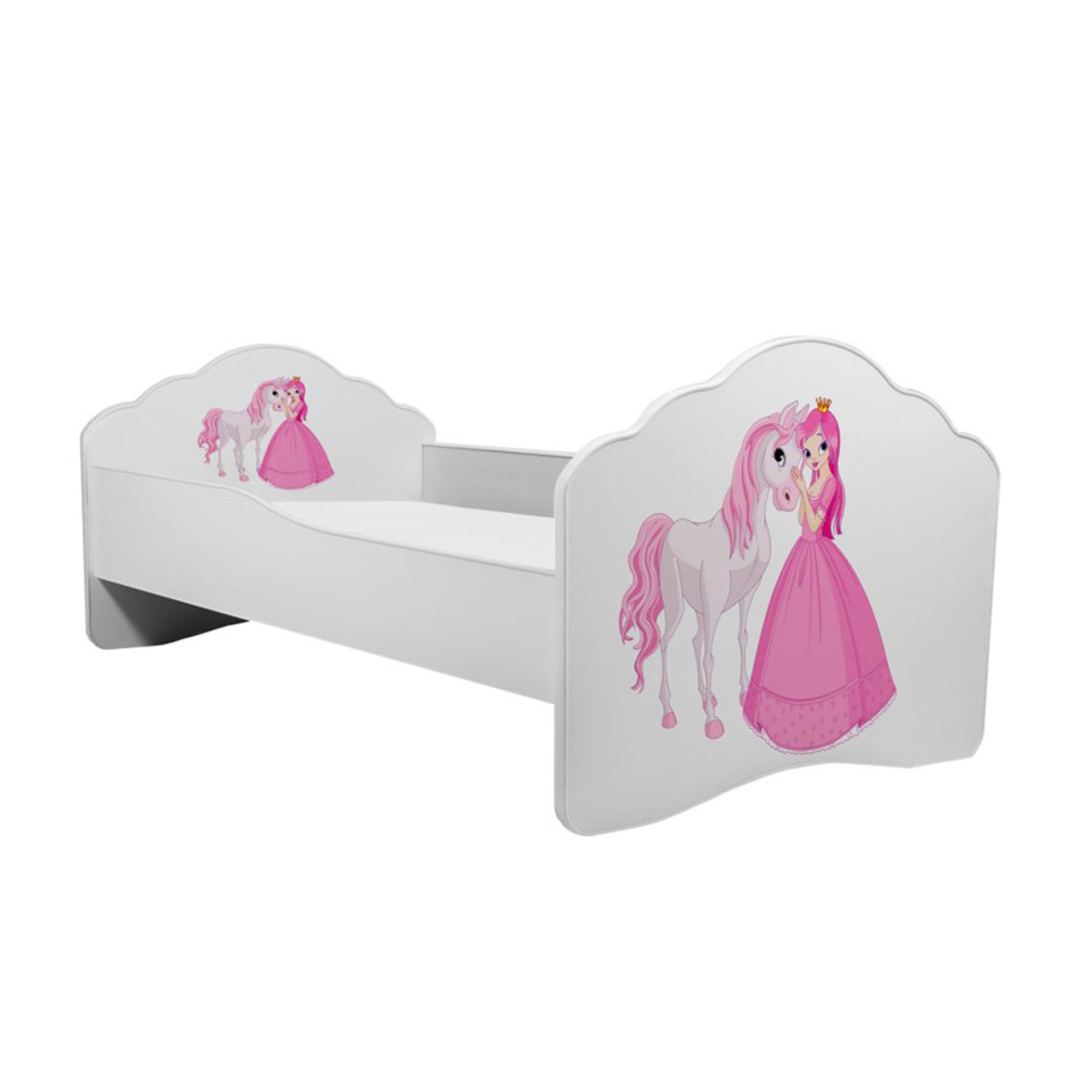 Łóżko dziecięce Sissa 160x80 cm Księżniczka i Koń - zdjęcie 1