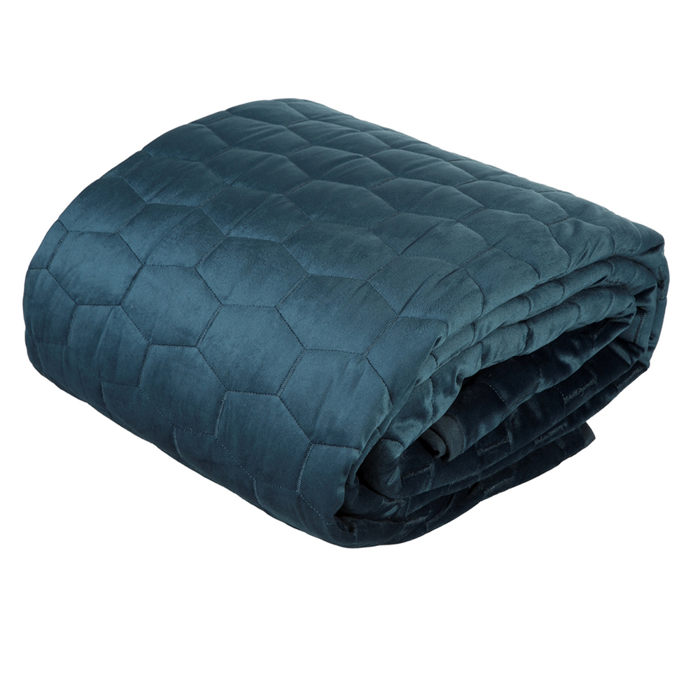 Narzuta pikowana Balogh 220x240 cm w geometryczny wzór - zdjęcie 1