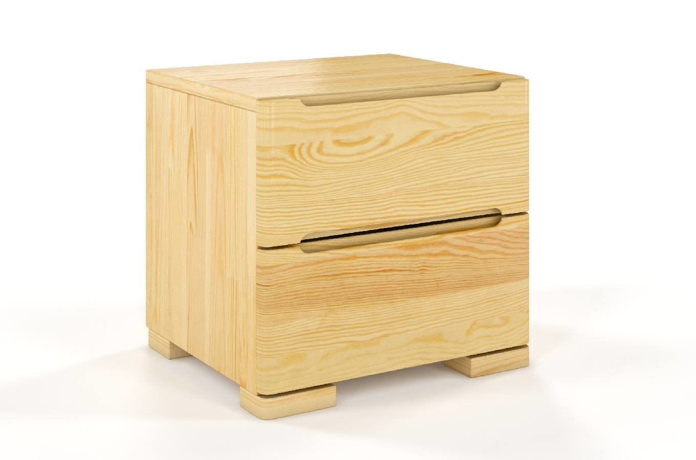 Szafka nocna Lopar z drewna sosnowego Naturalny - zdjęcie 1