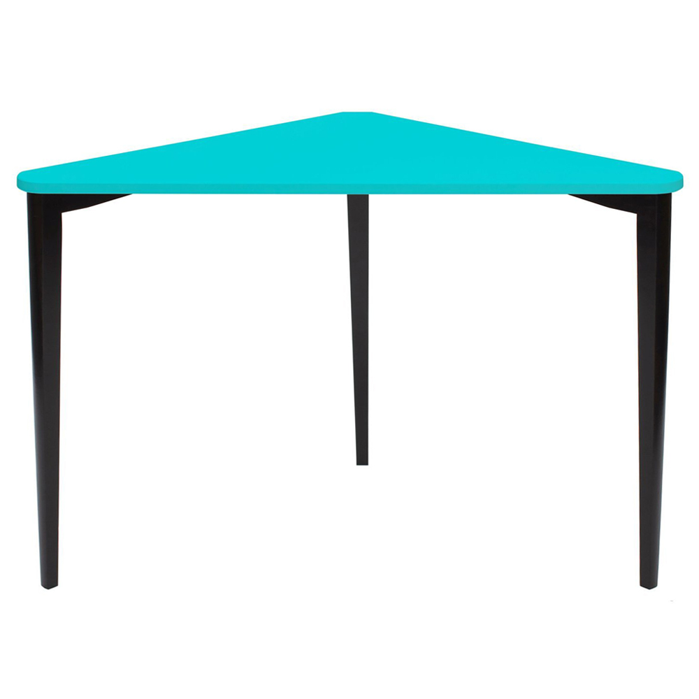Biurko narożne Naja 114x85 cm czarna podstawa Ciemnoturkusowy - zdjęcie 5