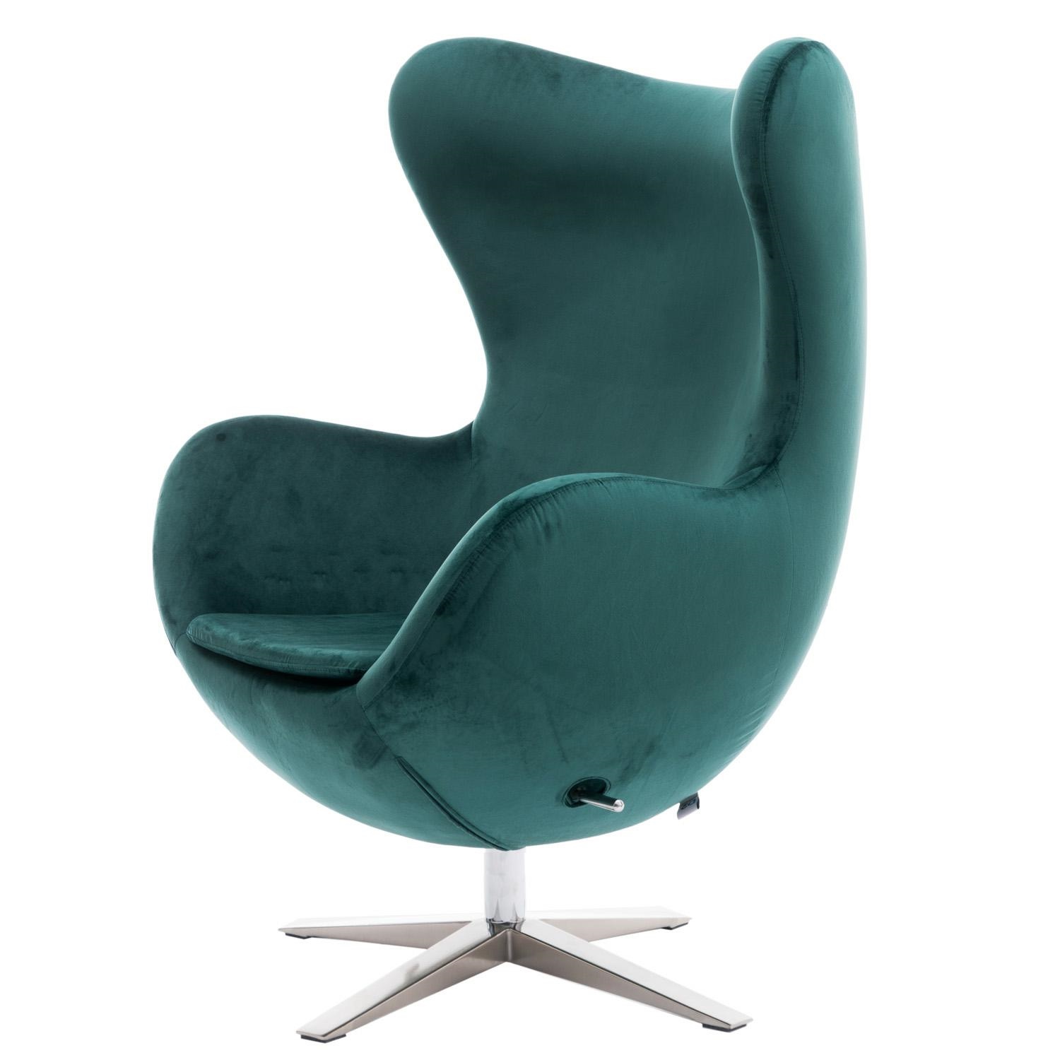 Fotel Jajo Velvet butelkowa zieleń