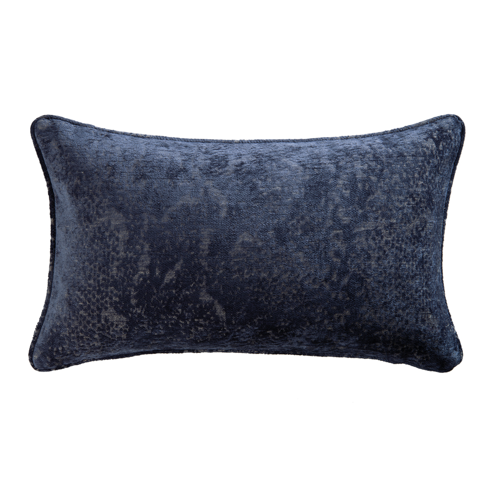 Poduszka dekoracyjna Broccolo 30x50 cm ciemnoniebieska - zdjęcie 1