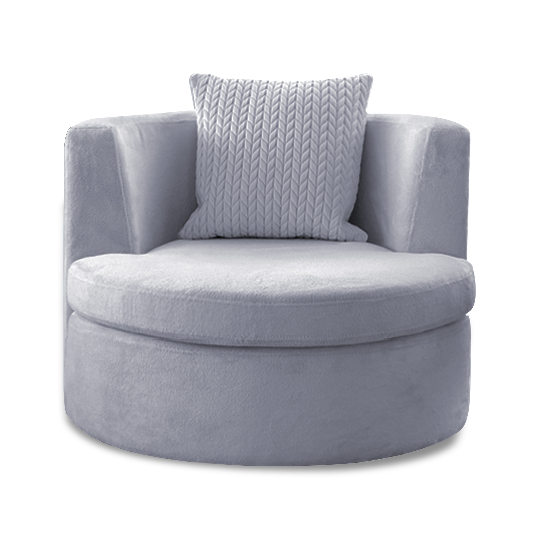 Fotel kubełkowy Tollentino jasnoszary - zdjęcie 1