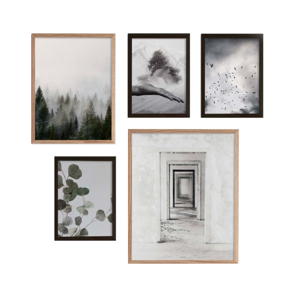 Galeria pięciu obrazów Jonmer z wyborem ramy - zdjęcie 1