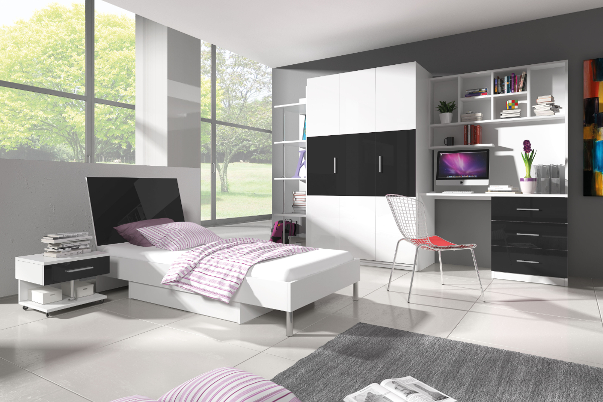 Zestaw mebli Melidre Czarny  - zdjęcie 3