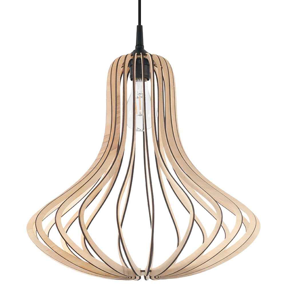 Lampa wisząca Epella drewniana średnica 41 cm - zdjęcie 1