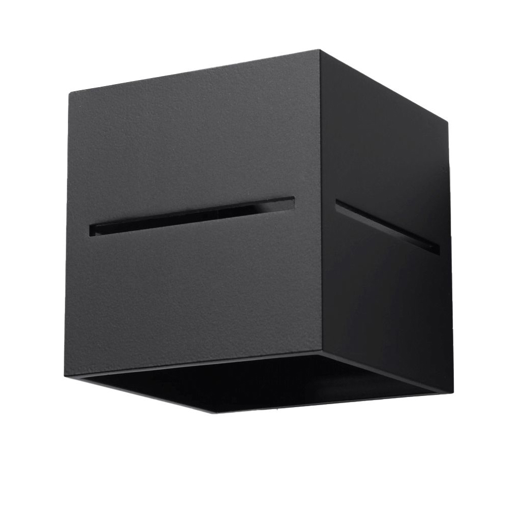 Kinkiet ścienny Laubta 10x10 cm czarny - zdjęcie 1