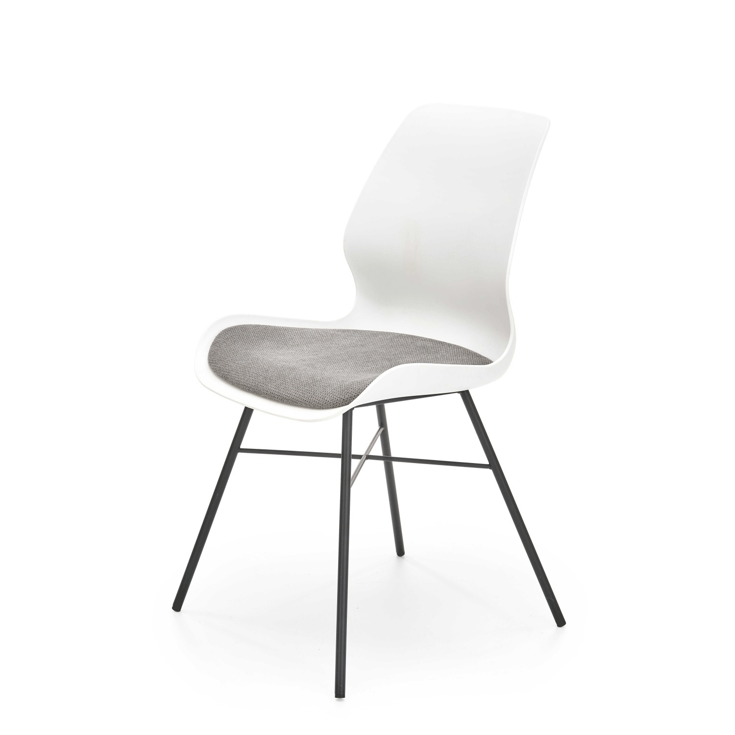 Krzesło z tworzywa Vellimalai szare siedzisko - zdjęcie 1