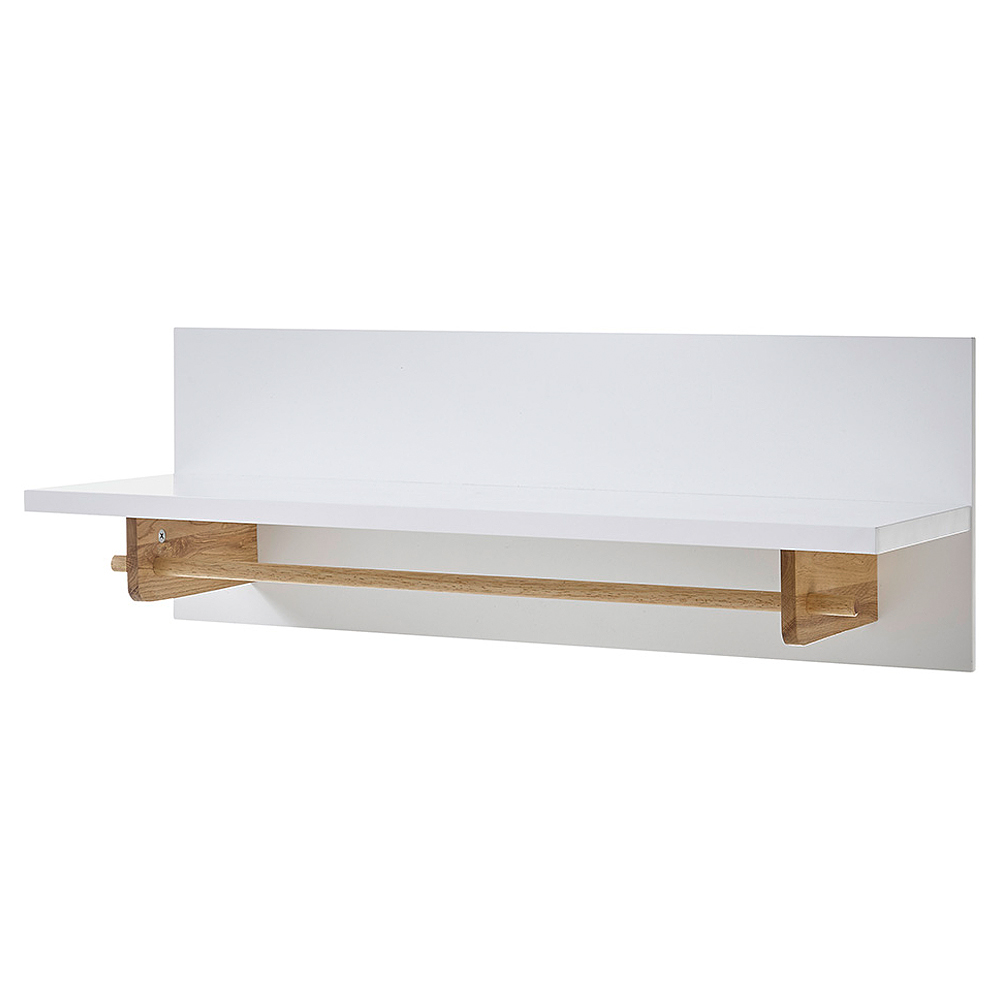 Wieszak ścienny Pinessory biały-dąb - zdjęcie 1