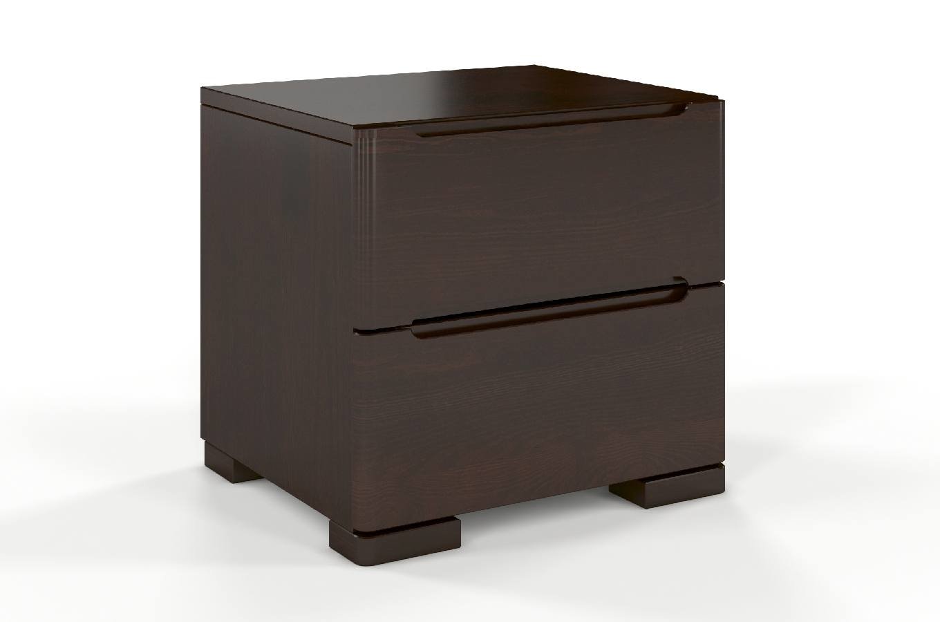 Szafka nocna Lopar z drewna sosnowego Palisander - zdjęcie 1