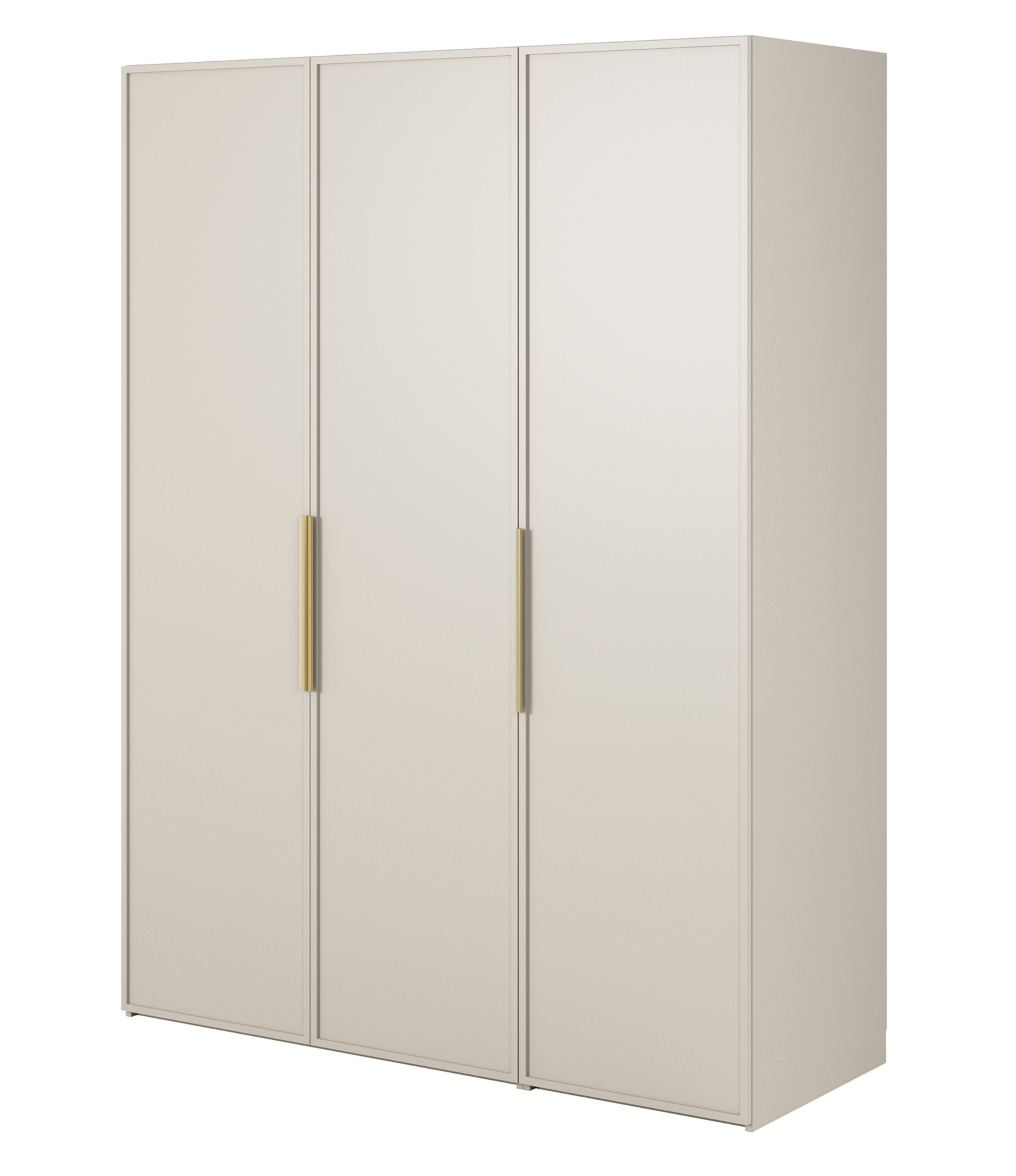 Szafa trzydrzwiowa Frame 150 cm Szary beż - zdjęcie 1