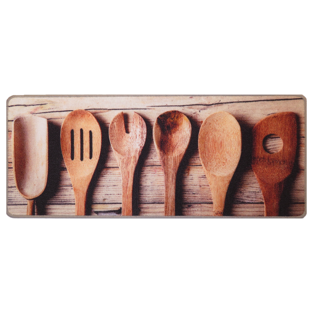 Dywanik do kuchni Naesti z motywem drewnianych łyżek 50x120 cm - zdjęcie 1