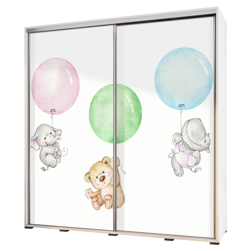 Szafa Wenecja 205 cm Misie z balonami - zdjęcie 1