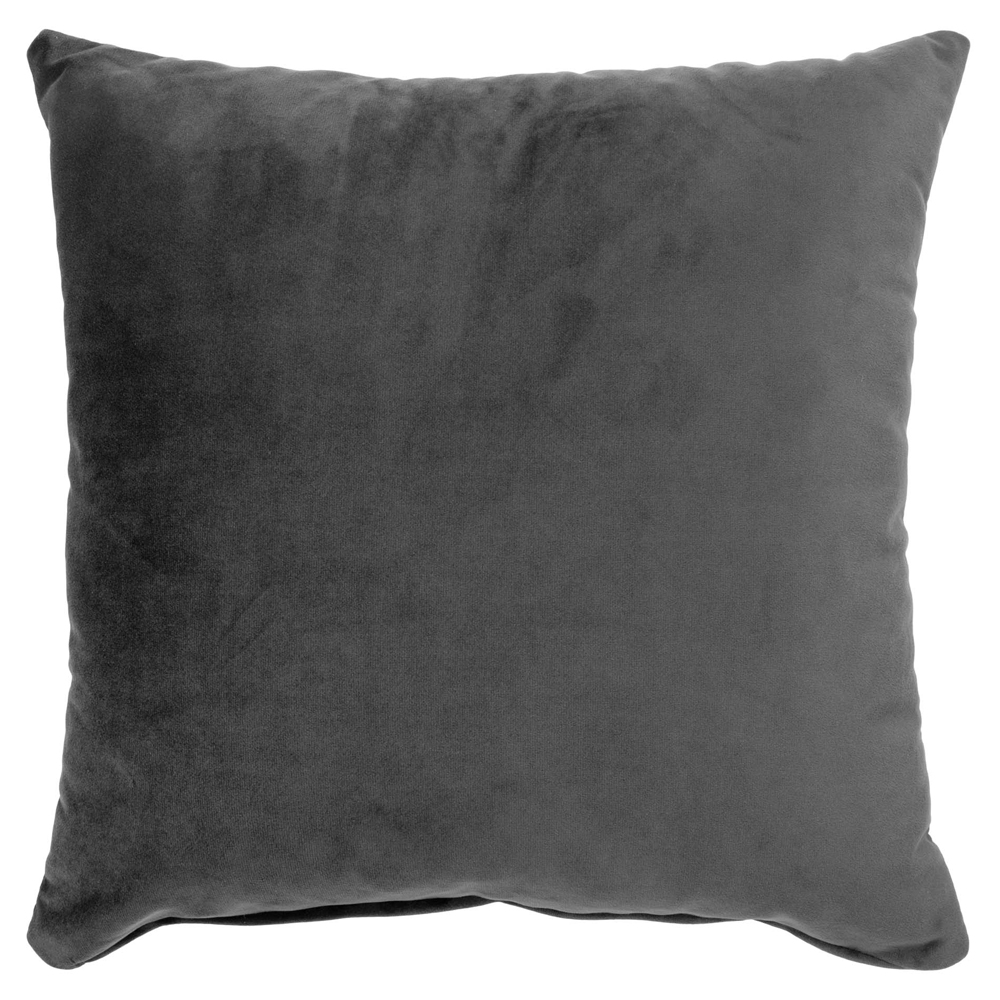 Poduszka dekoracyjna Dagmarri z podszewką szary velvet  40x40 cm - zdjęcie 2