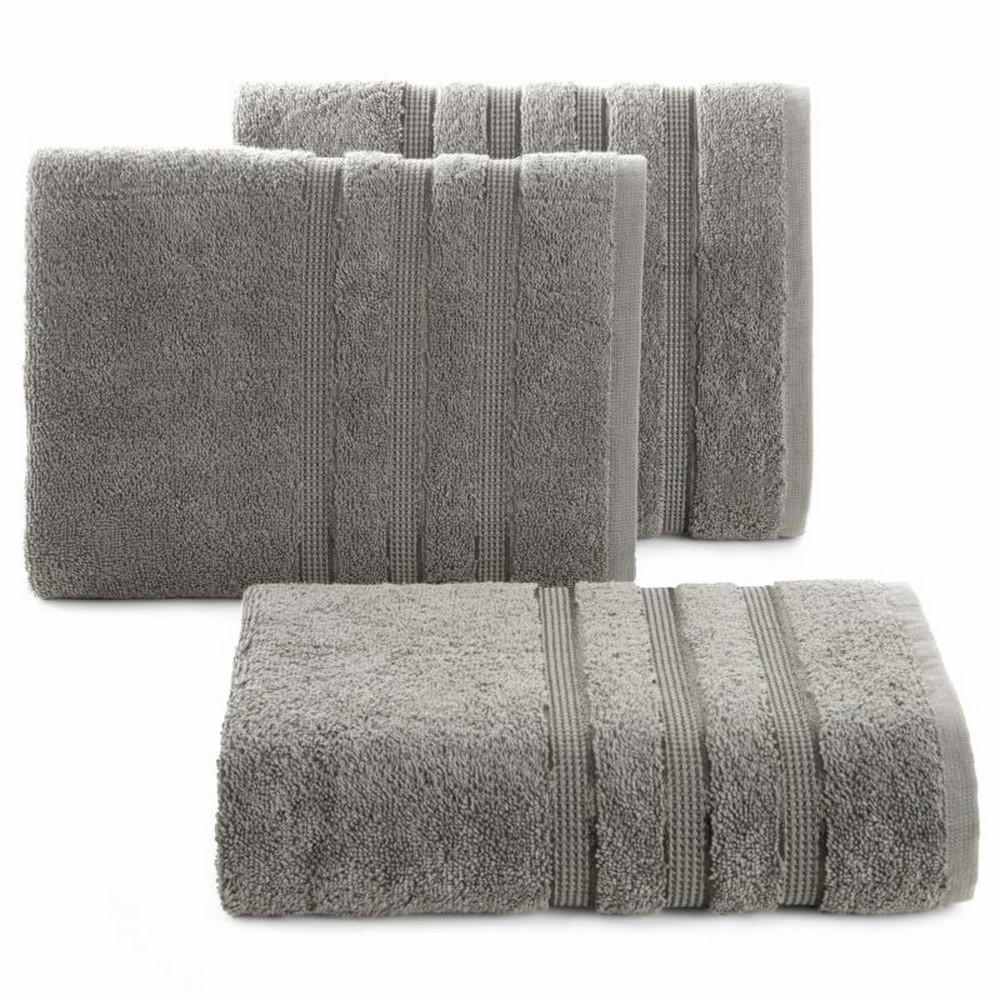 Ręcznik bawełniany Hellof stalowy - zdjęcie 1