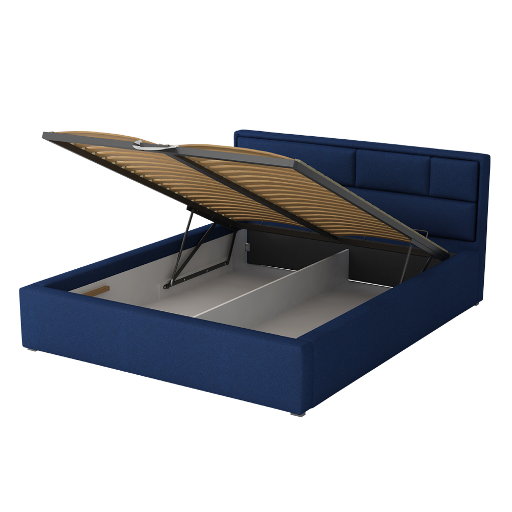 Łóżko tapicerowane Nubero z pojemnikiem na pościel - zdjęcie 1