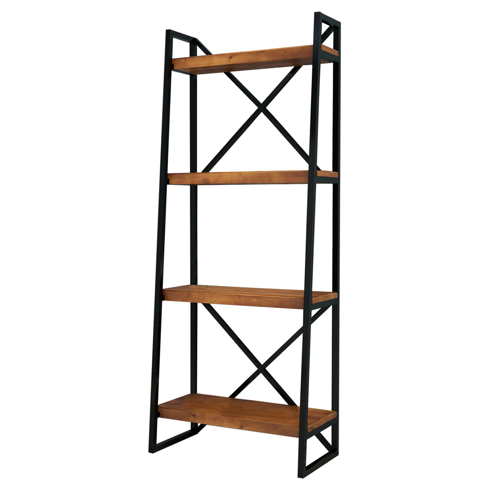 Regał metalowy Mouhoun orzech - zdjęcie 1