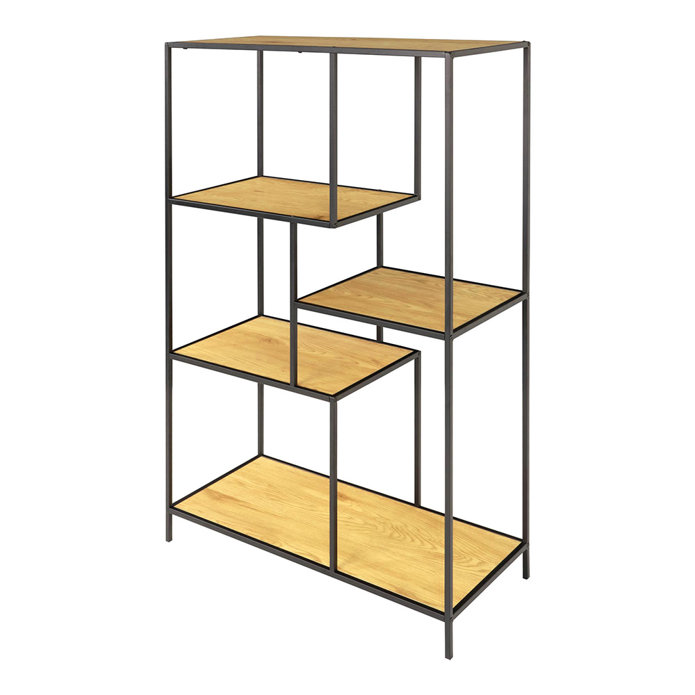 Regał otwarty Seaford niesymetryczny dąb - zdjęcie 1