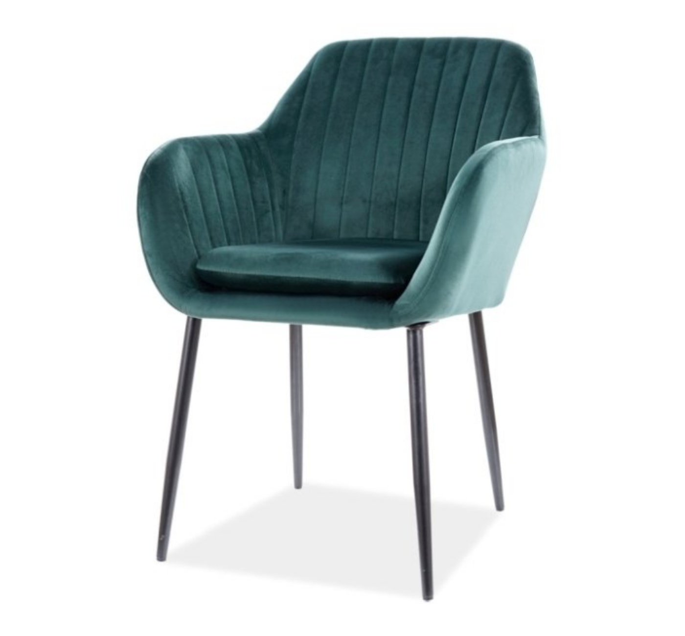 Krzesło tapicerowane Hilagon zielony velvet