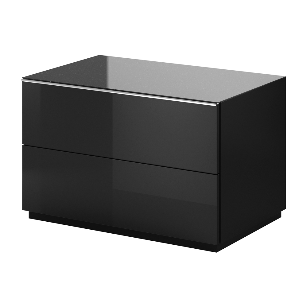 Szafka RTV Monterry 80 cm czarna - zdjęcie 1