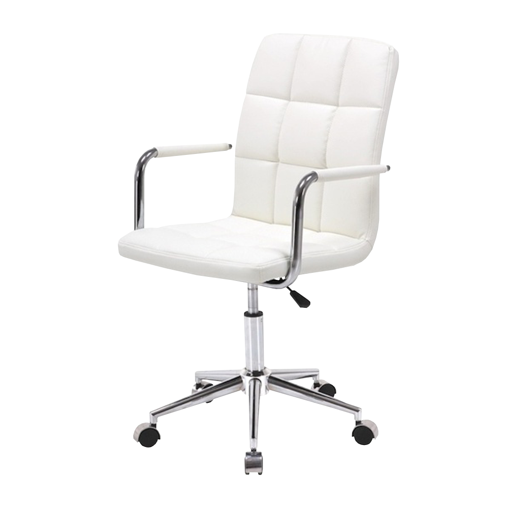 Fotel biurowy Philadelphia biała ekoskóra - zdjęcie 1