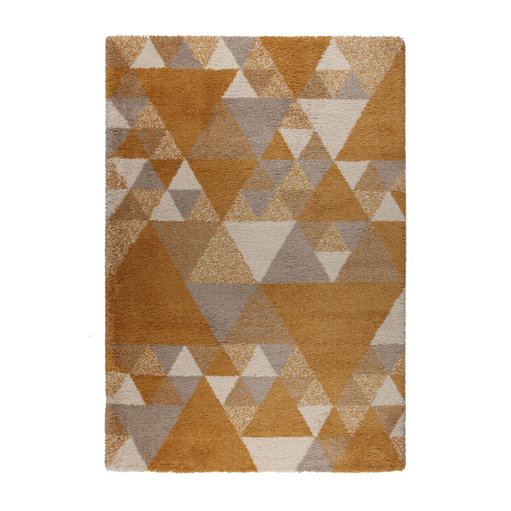 Dywan nowoczesny Nuru ochra/szary/kremowy - zdjęcie 1