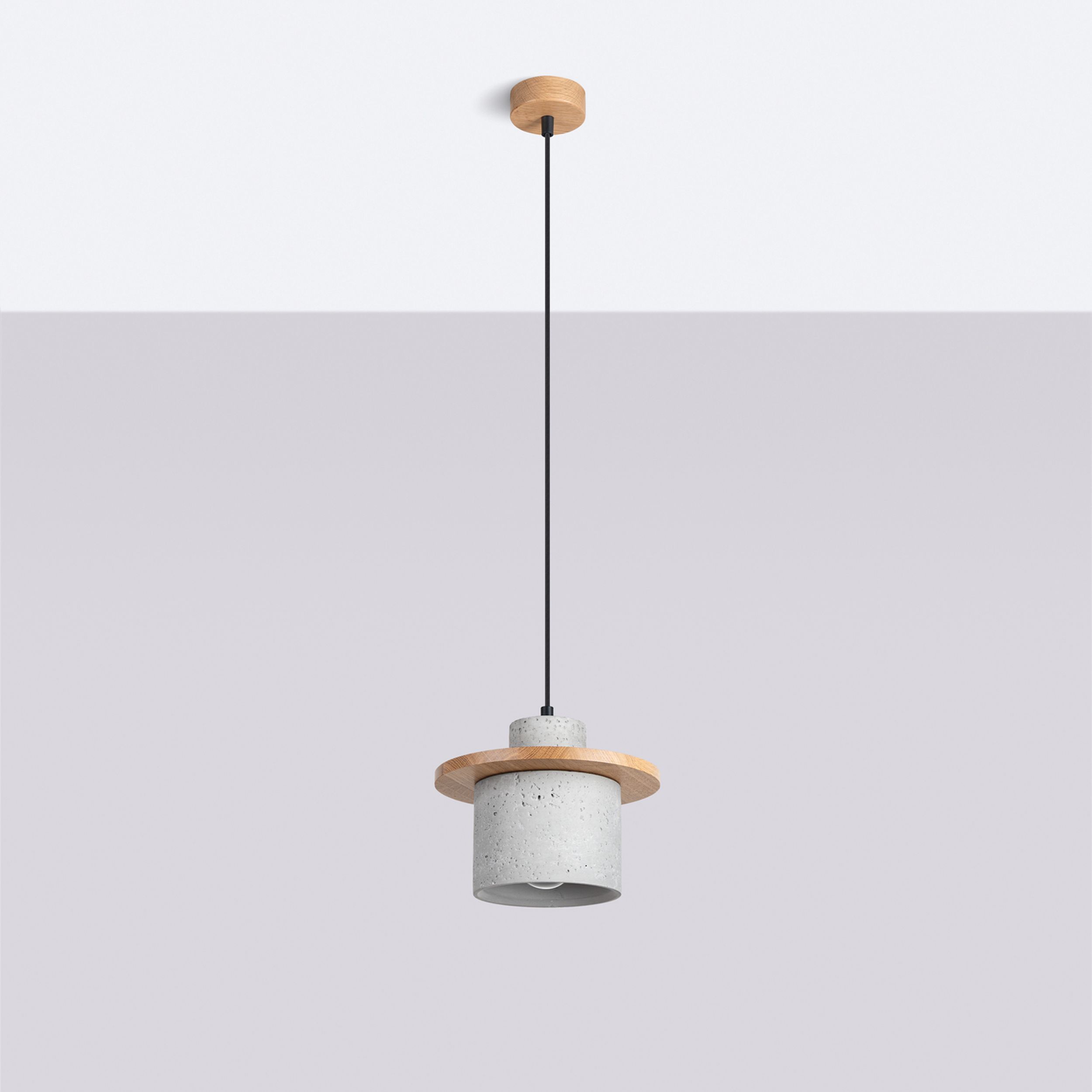 Lampa wisząca Mab beton