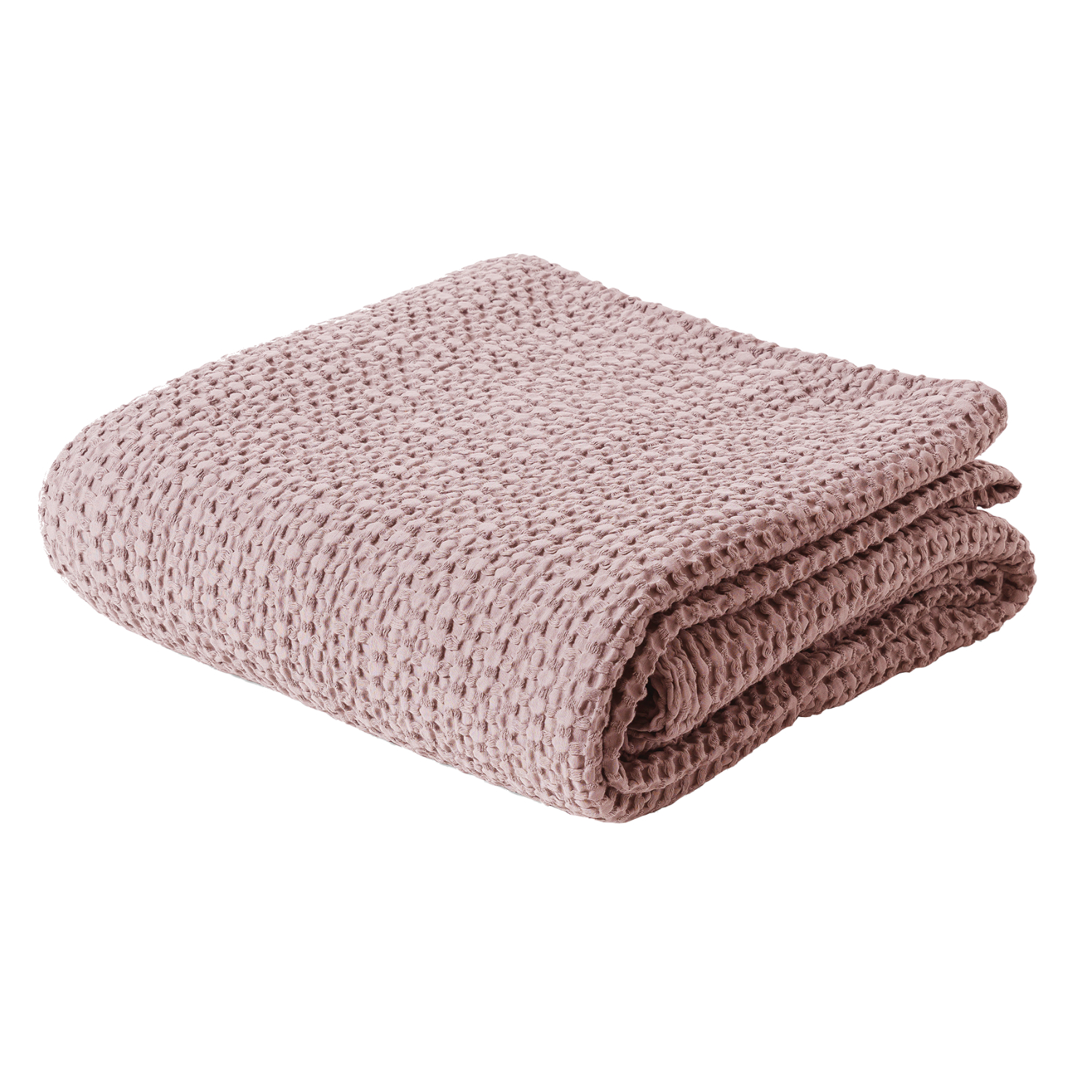 Narzuta na łóżko Alpinia bawełniana różowa - zdjęcie 1