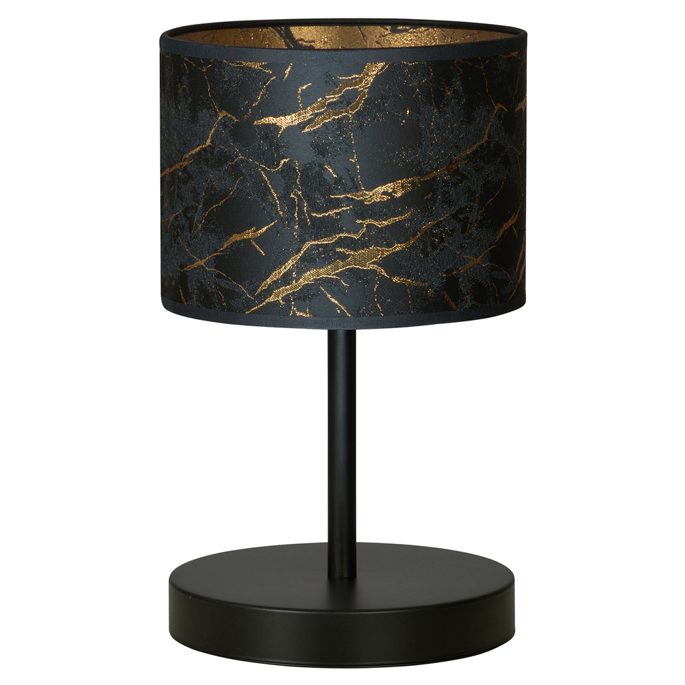 Lampka nocna Borra średnica 18 cm czarny marmur - zdjęcie 1
