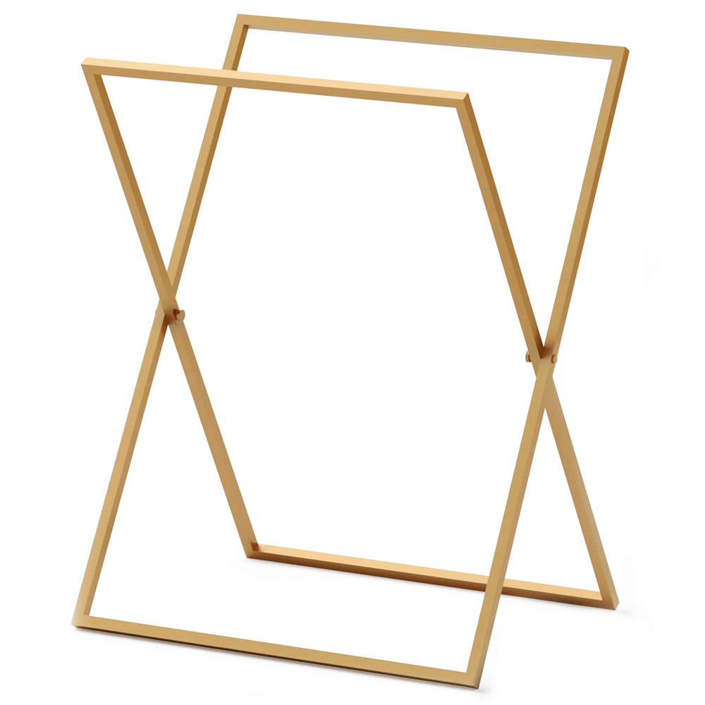 Wieszak na ręczniki Wiedar stojący złoty - zdjęcie 1