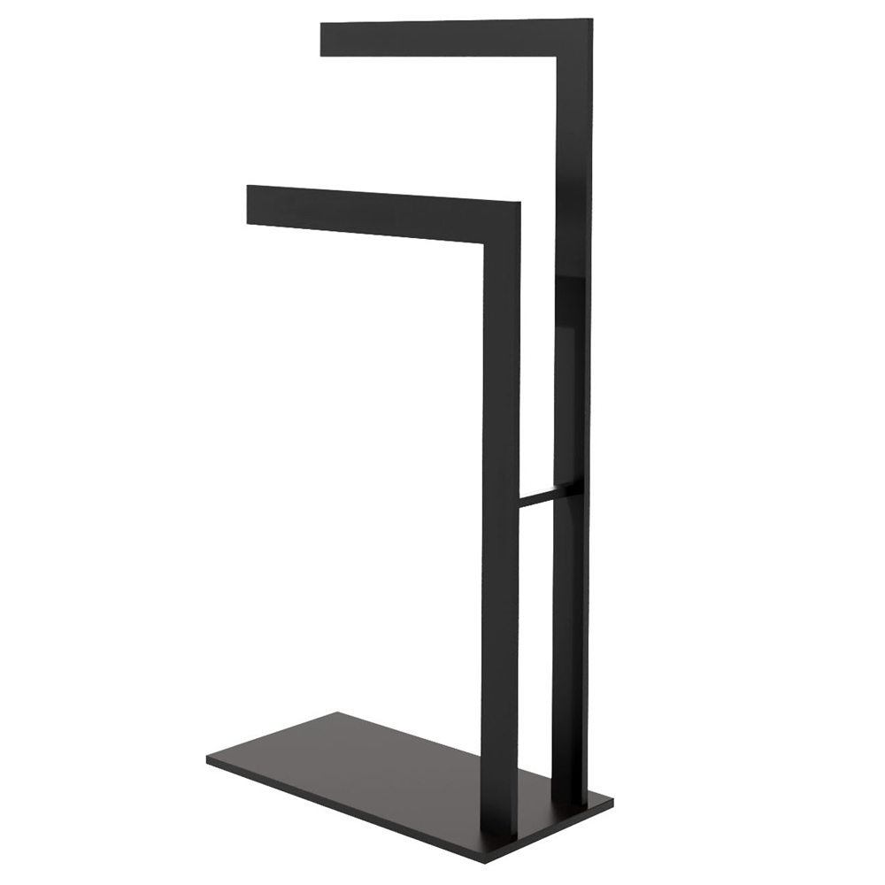 Wieszak na ręczniki Excelee stojący czarny - zdjęcie 1