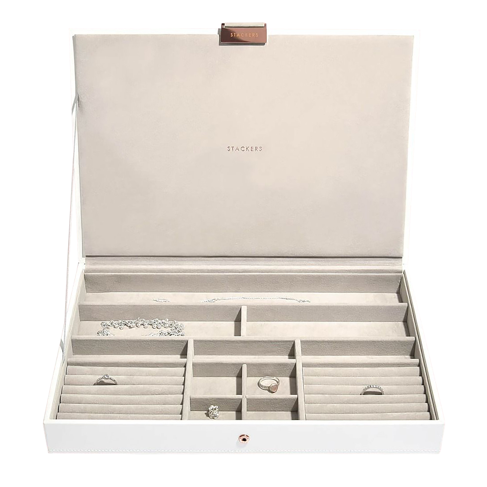 Szkatułka na biżuterię Supersize Jewellery Box biała - zdjęcie 1