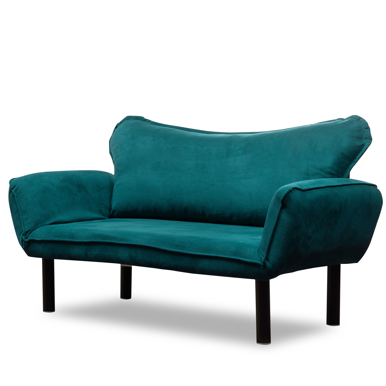 Kanapa dwuosobowa Slemated ciemny turkus - zdjęcie 1