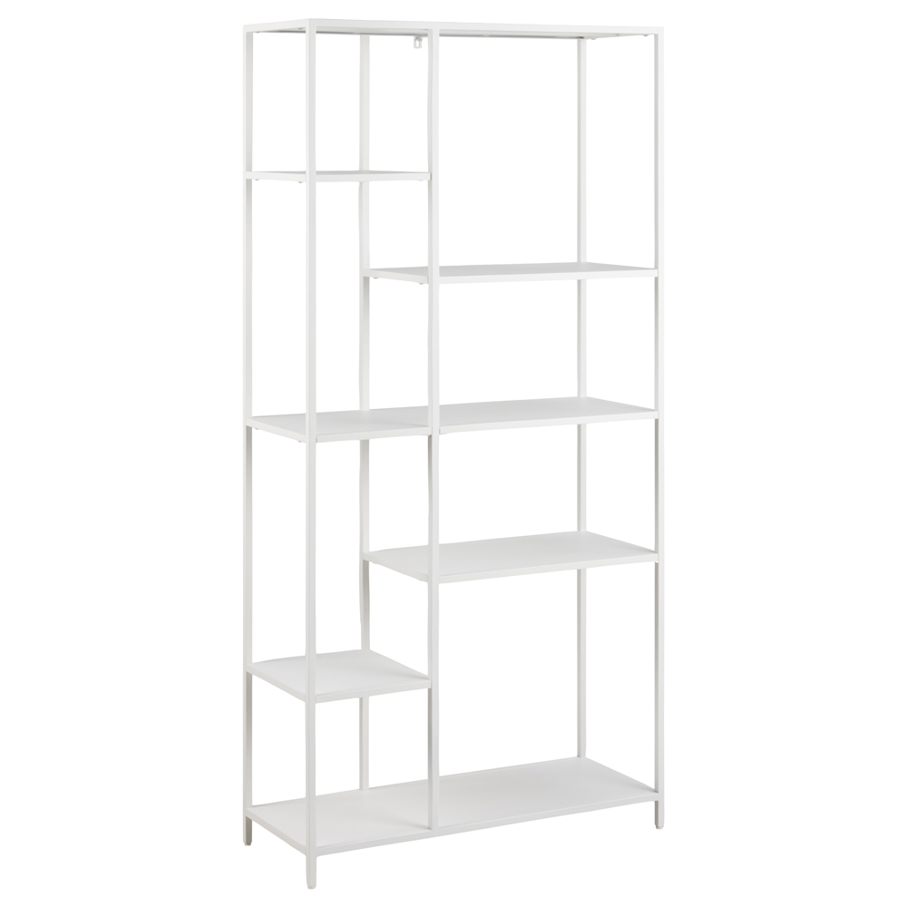 Regał na książki Rondan z sześcioma półkami biały - zdjęcie 1