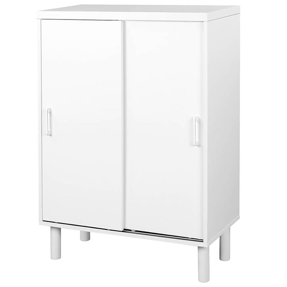 Szafka na buty Wondeo z przesuwanymi drzwiami biała - zdjęcie 1