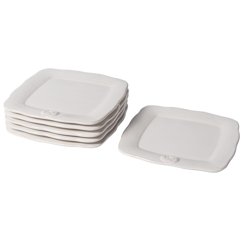 Komplet 6 talerzy deserowych Mediero 20,2x20,2 cm - zdjęcie 1