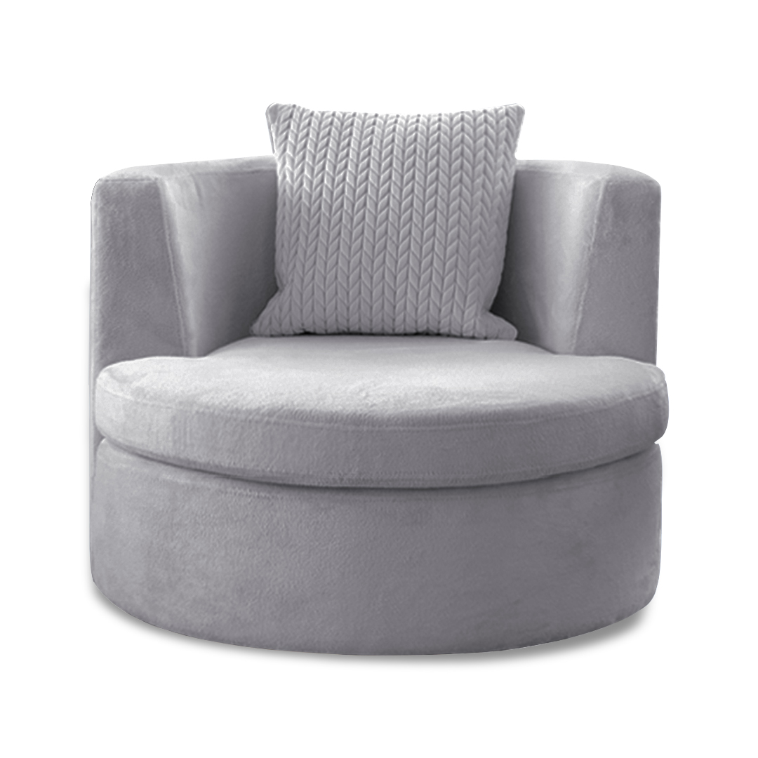 Fotel kubełkowy Tollentino ciemnoszary - zdjęcie 1