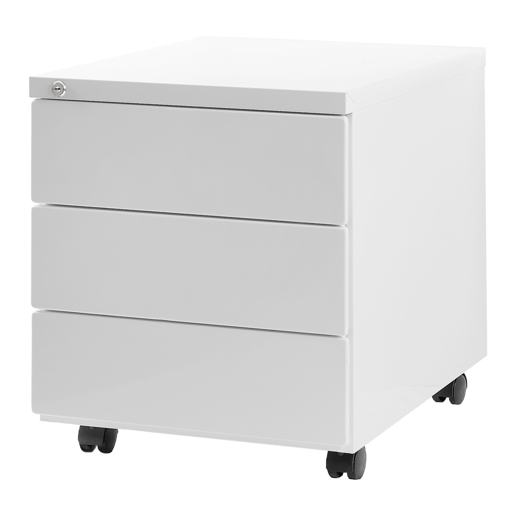 Kontenerek metalowy pod biurko 424 biały - zdjęcie 1